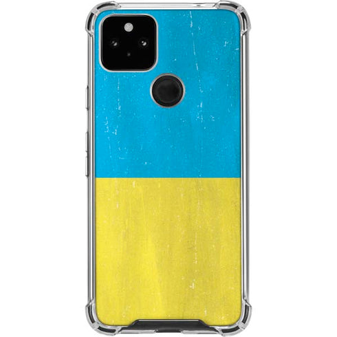 Ukraine Flag Distressed Google Pixel 4a 5G Clear Case